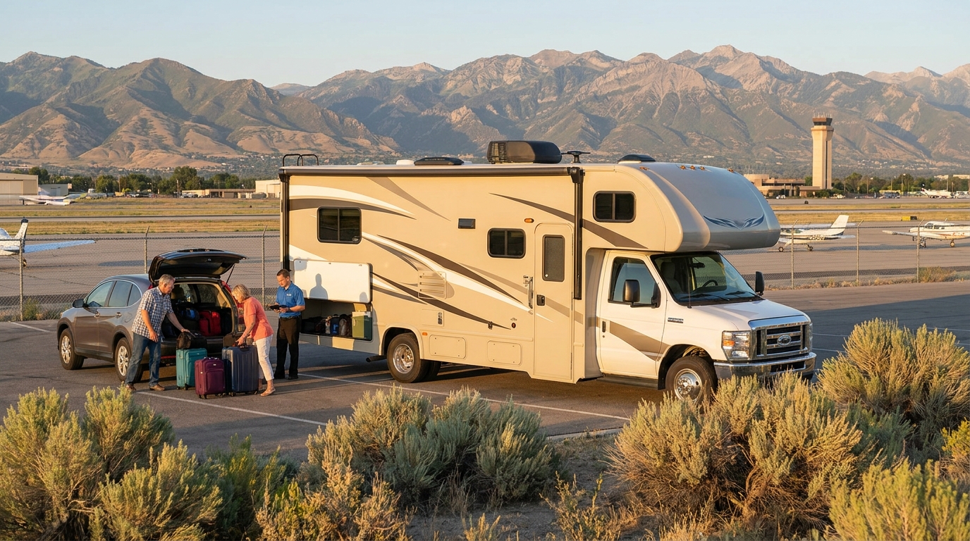 Airport RV Pickup Tips for Salt Lake City - Fly and Drive Guide 2026